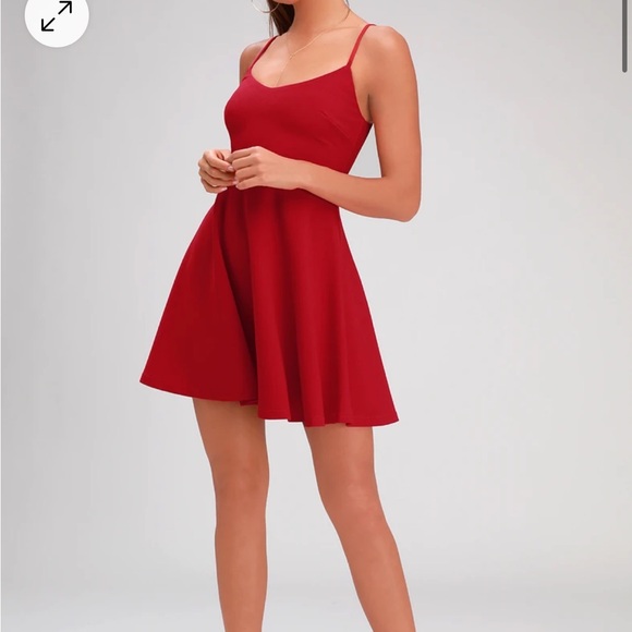 Red lulus dress - Picture 1 of 5